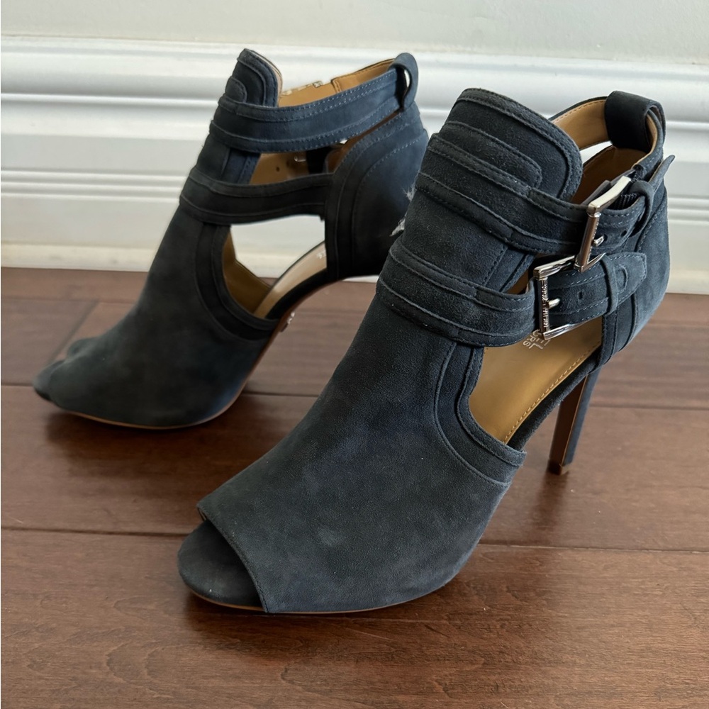 Michael Kors Navy Suede Stiletto Heels Sz 8.5
